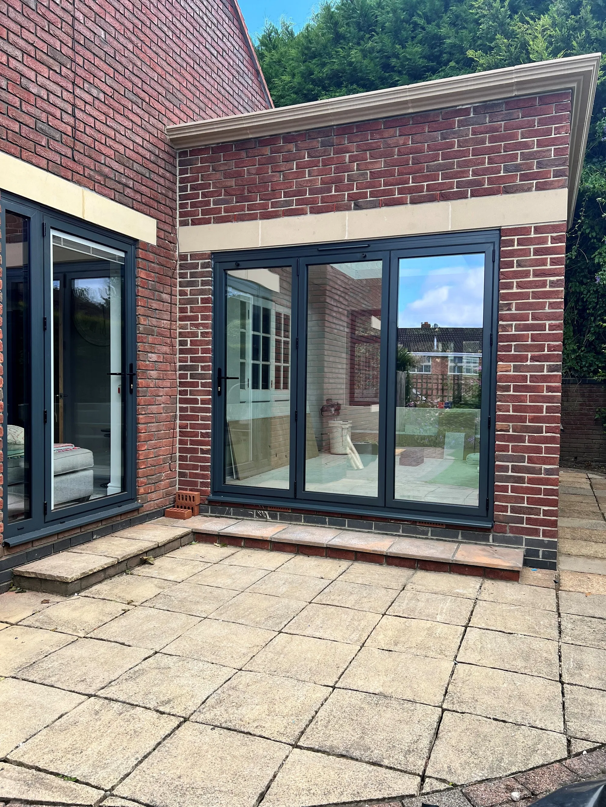 Brick sunroom
